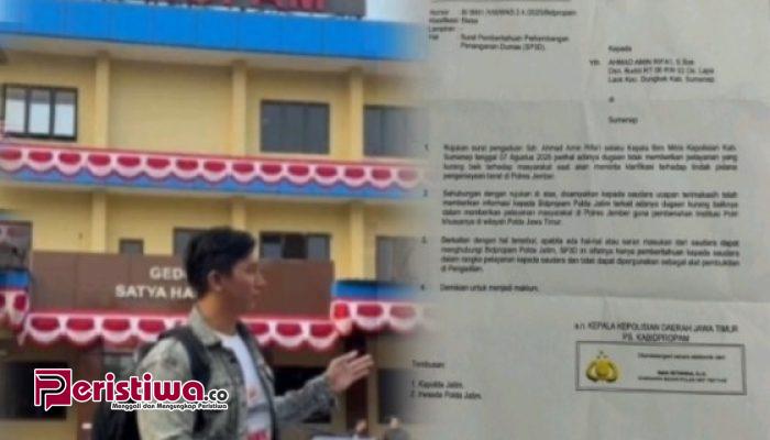 Dugaan Pelayanan Buruk Oknum Polres Jember Ditindaklanjuti Propam Polda Jatim