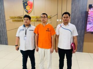 Bareskrim Polri menahan Direktur Utama PT Mitra Mentari Sentosa (MMS), Whu Zeng Xie (Foto: Bareskrim Polri)