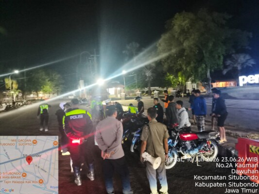 Satlantas Polres Situbondo tertibkan balap liar untuk menjaga keamanan dan ketertiban lalu lintas. (Foto: Humas Polres Situbondo)