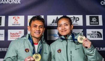 Veddriq dan Desak persembahkan emas untuk Indonesia di Chamonix 2026. (Foto: Istimewa)