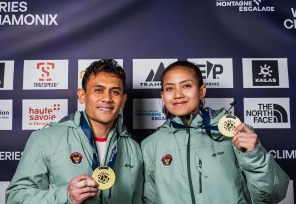 Veddriq dan Desak persembahkan emas untuk Indonesia di Chamonix 2026. (Foto: Istimewa)