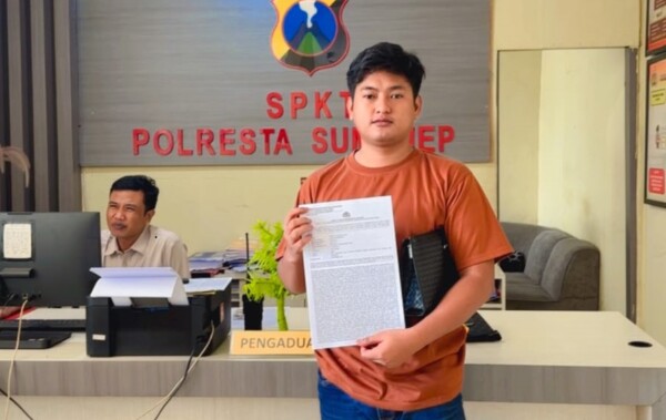Pemilik rental Angga Fardani, S.M., C.CPL melapor ke Polresta Sumenep usai Honda Stylo diduga digelapkan. (Foto: Istimewa)